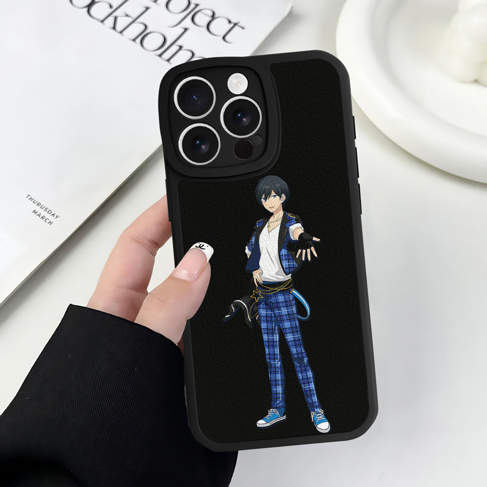 （画像用） あんさんぶるスターズ! Ensemble Stars 【iPhone 16シリーズ対応】シリコンスマホケース（レザー調） 材質：シリコン